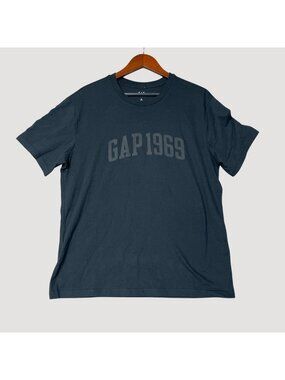 Gap 1969 Men's M Black Graphic T-Shirt 100% Cotton Crewneck Casual e1791